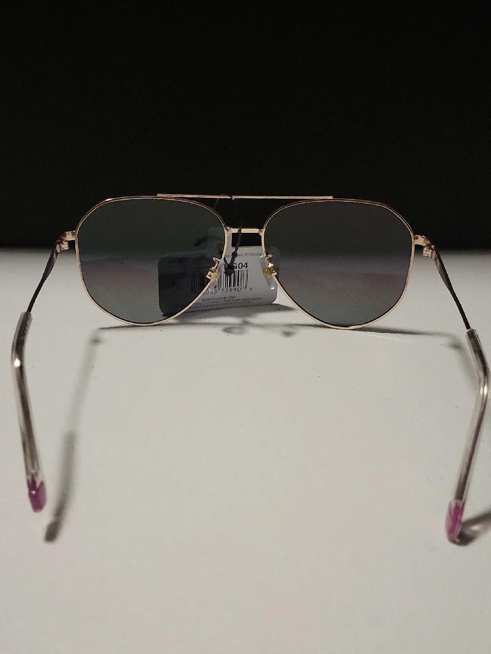 Body Glove Aviator Sunglasses with Iridescent Rainbow Lenses